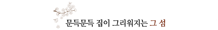 문득문득 집이 그리워지는 그 섬