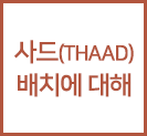 사드(THAAD)배치에 대해